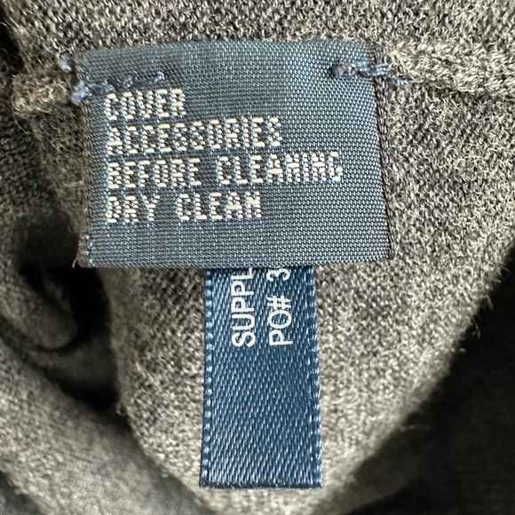 Polo Ralph Lauren Merino Wool Sweater Shawl Collar Size Large Gray - Picture 5 of 5